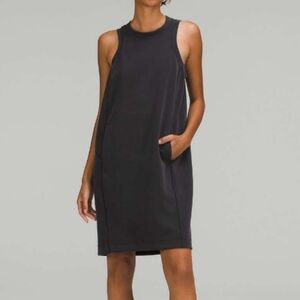 Lululemon Softstreme Back In Action Dress Black EUC